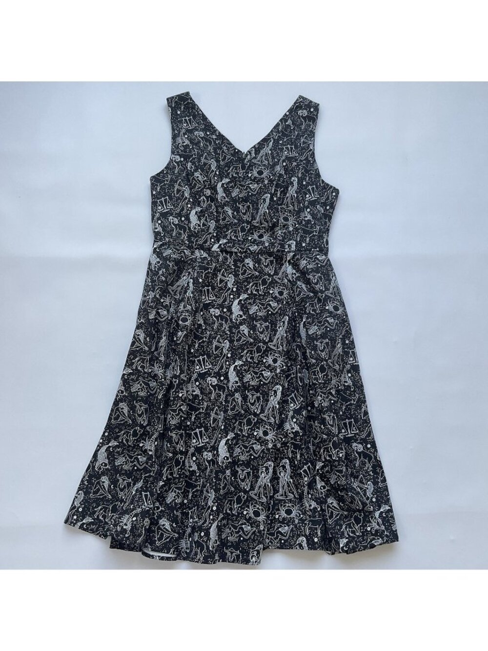 Eva Rose Women’s V-neck Retro Vintage The Zodiac Dress Sleeveless Size XL